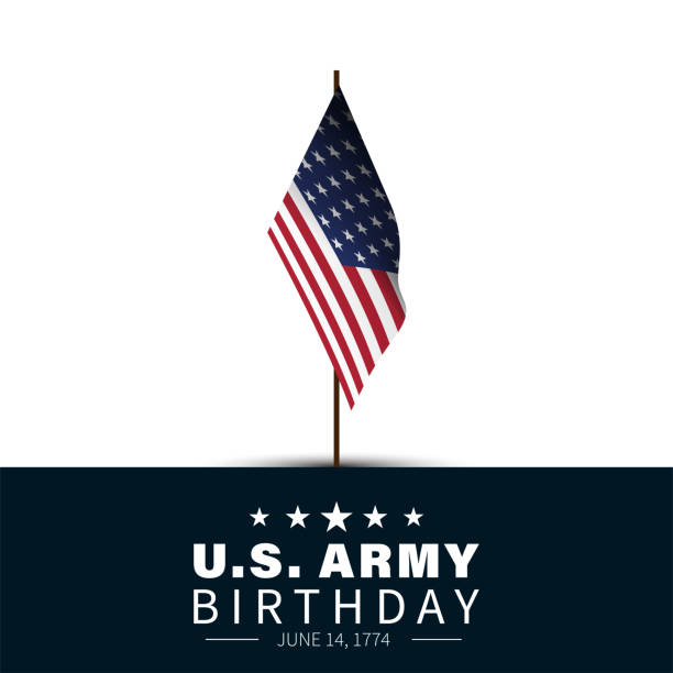 urodziny armii usa - birthday birthday card airplane banner stock illustrations