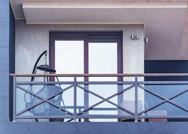 istock Balcony and windows of the new house. 1319778811