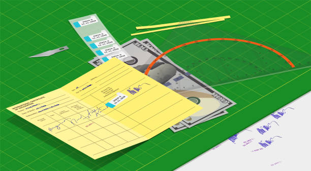 fałszywe oszustwa związane z kartami szczepionkowymi - writing instrument handwriting document note stock illustrations