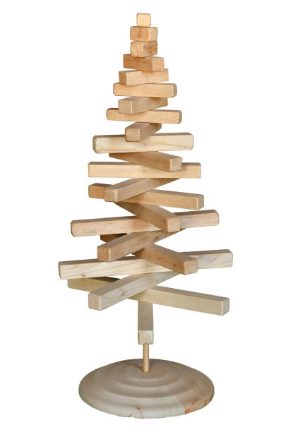 istock christmas tree made of wooden bars. Isolated object on a white background 1319782017