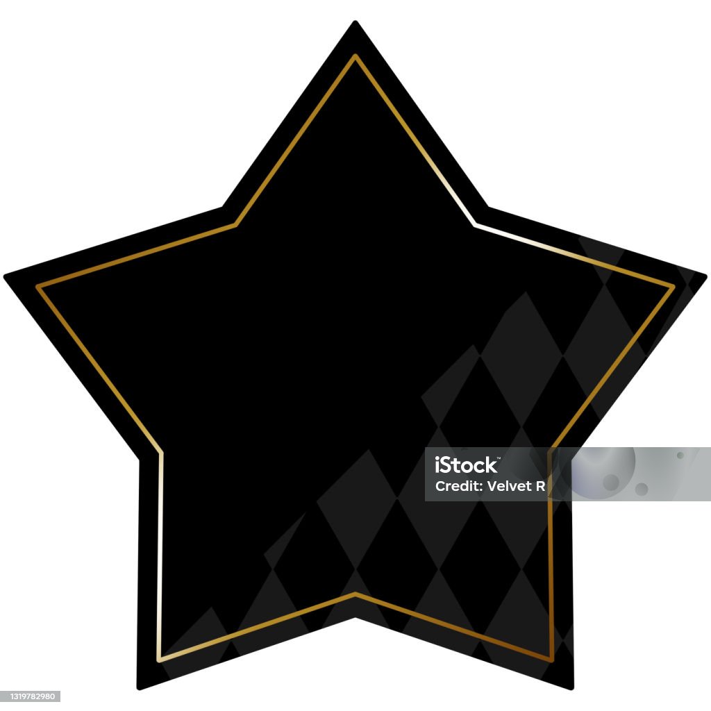 Star Line Frame Star Frame Stock Illustration - Download Image Now - Backgrounds, Black ...