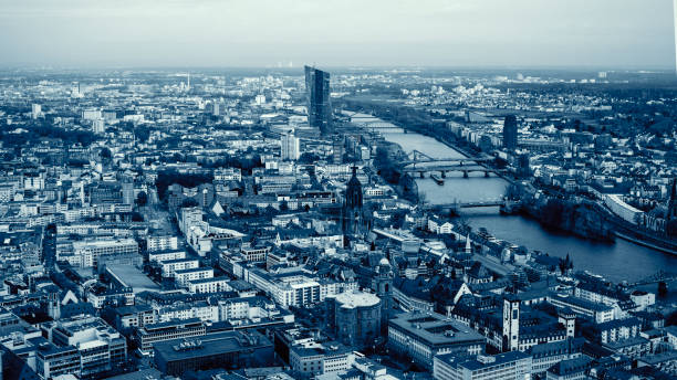 istock Aerial view of Frankfurt 1319784928