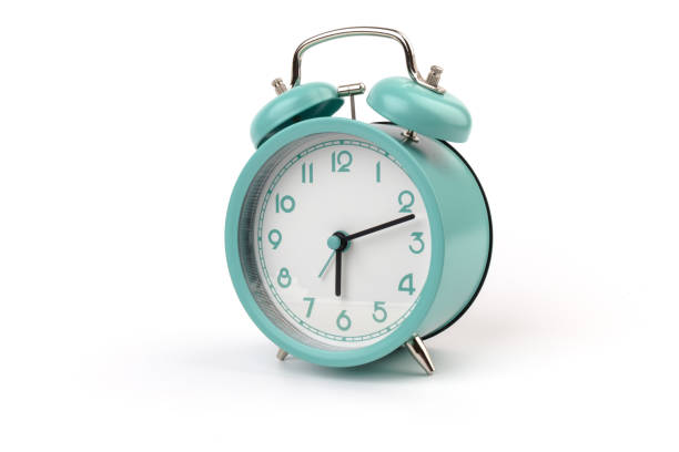 istock Old clock isolated on white  background with space for text. Concept of time 1319785322