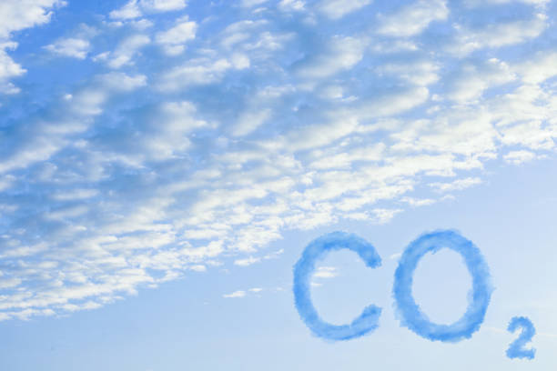 istock CO2 emissions. View of blue sky with white clouds 1319786640