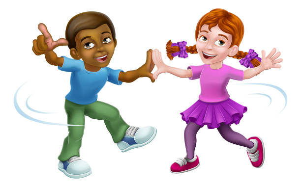 Ilustración de Niños Niños De Dibujos Animados De Niñas Y Niños Bailando y más Vectores Libres de Derechos de Tridimensional - iStock Ilustración de Niños Niños De Dibujos Animados De Niñas Y Niños Bailando y más Vectores Libres de Derechos de Tridimensional - iStock