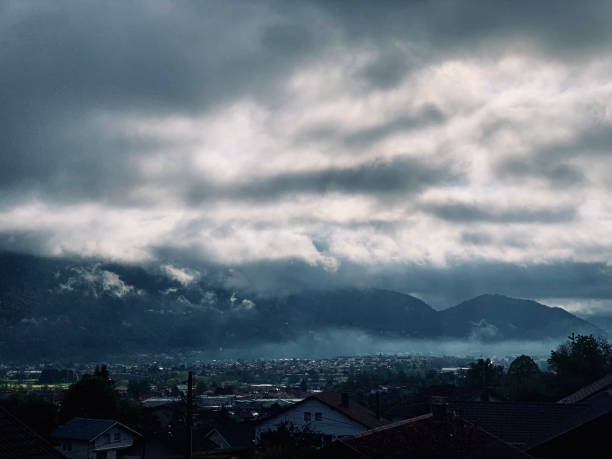 istock Landscape of les Vosges- storm - clouds - mountains - 1319793345