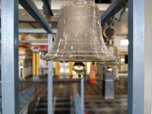 istock Hindu Big Temple's Bell In Mumbai, India 1319800257