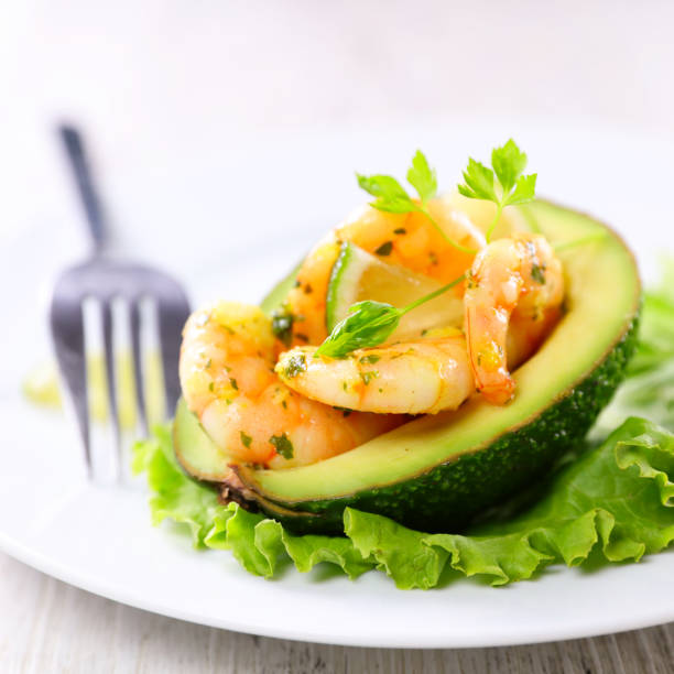 istock avocado salad with shrimp and herbs 1319800416