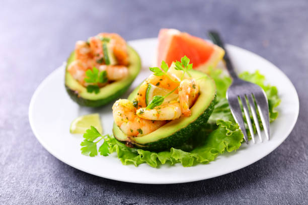 istock avocado salad with shrimp and herbs 1319800429