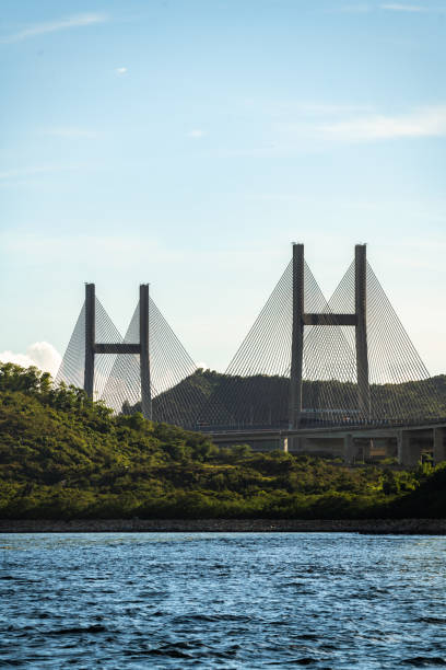 istock Tsing ma bridge at sunset moment 1319802748