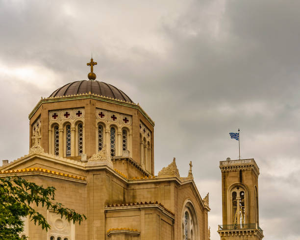 istock Orthodox Church Exterior, Athens, Greece 1319804820