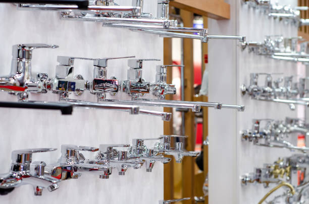 istock Different bathroom taps for sale. 1319809182