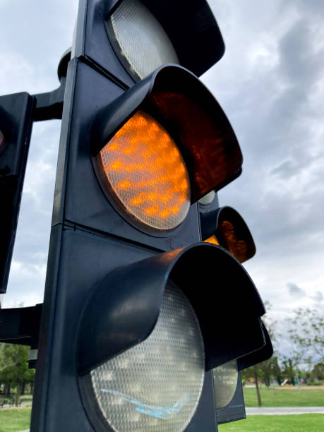 istock Traffic lights lamp close up shot 1319809356