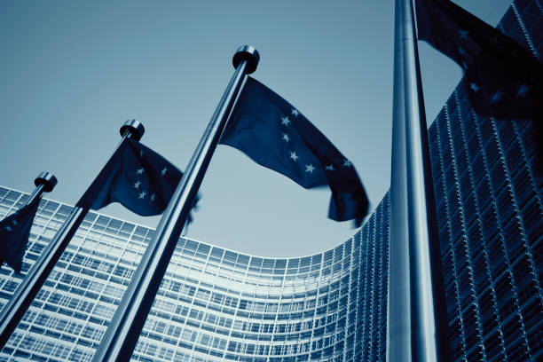 istock European flags in Brussels 1319810441
