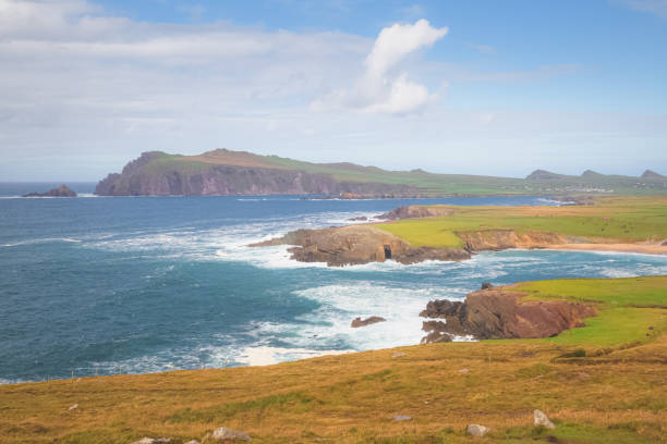 península de dingle, irlanda - republic of ireland famous place dingle peninsula slea head - fotografias e filmes do acervo