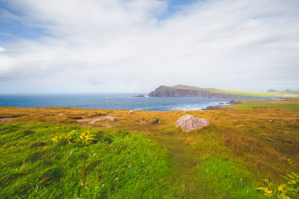 península de dingle, irlanda - republic of ireland famous place dingle peninsula slea head - fotografias e filmes do acervo