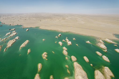 Yardang Water Landform / Qinghai, China