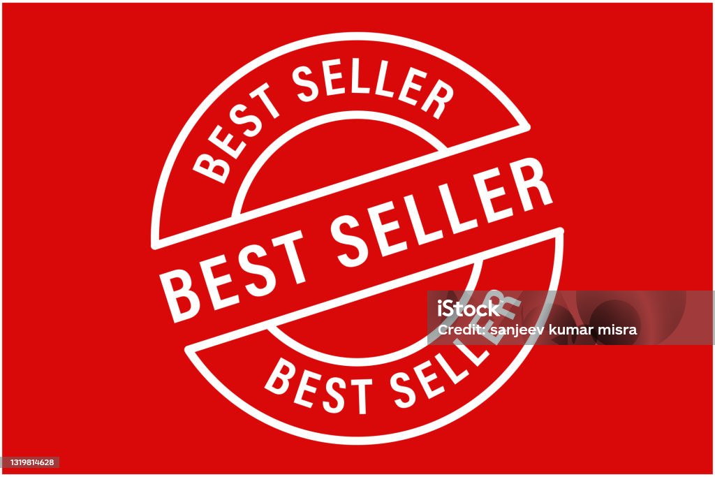 'best seller' rounded vector icon isolated on red background 'best seller' rounded vector icon Best Seller - Concept stock vector