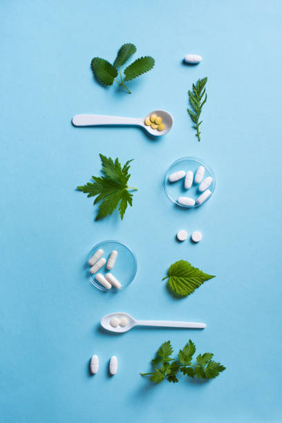 istock Homeopathy, naturopathy, herbal medicine concept 1319827816