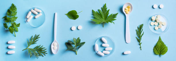 istock Homeopathy, naturopathy, herbal medicine concept 1319827996