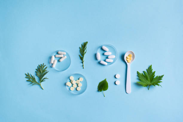 istock Homeopathy, naturopathy, herbal medicine concept 1319828017
