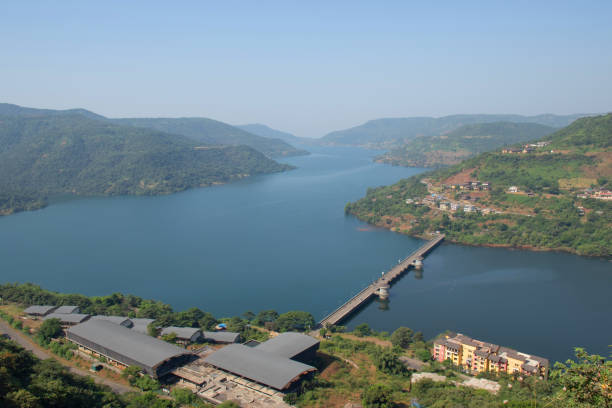 Landscape looking over the beautiful City of Lavasa, Maharashtra, India Landscape looking over the beautiful City of Lavasa, Maharashtra, India village maharashtra stock pictures, royalty-free photos & images