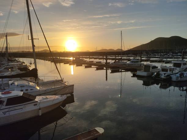 istock Sundown in Laredo port 1319830474