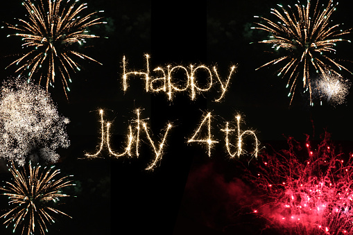 Fourth of July Independence day sparkler fireworks