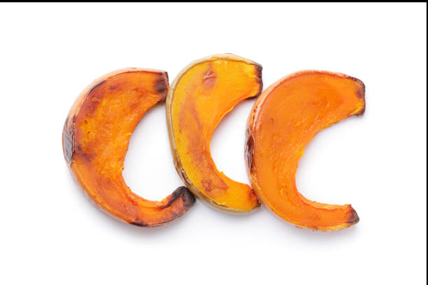 Roasted slices of pumpkin