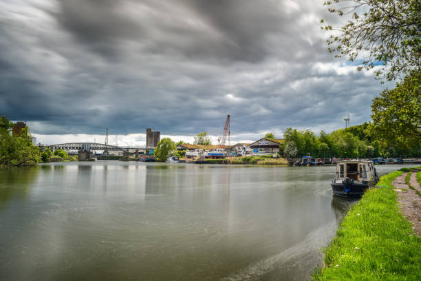 istock Industrial Buildings at Sharpness Marina, Gloucestershire 1319836096