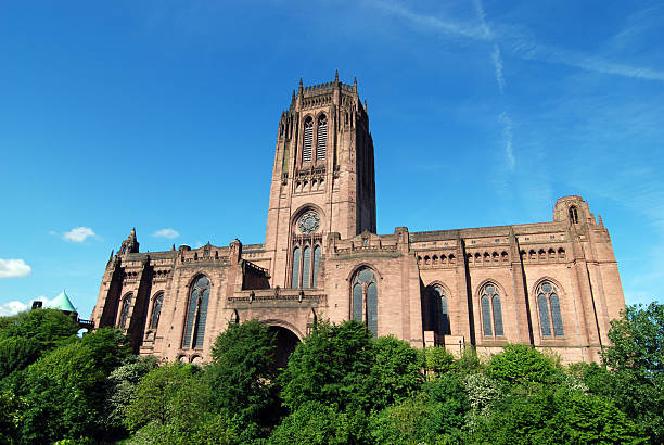 Anglican Cathedral in Liverpool stock photo