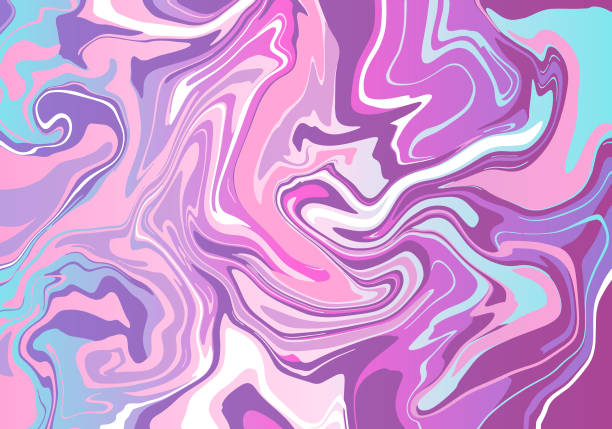 istock Marble slab, slice or abstract texture of liquid marble in violet pink palette. Modern trendy epoxy resin background for cover designs, case, wrapping paper, greeting cards. Luxury Bright print. 1319849037