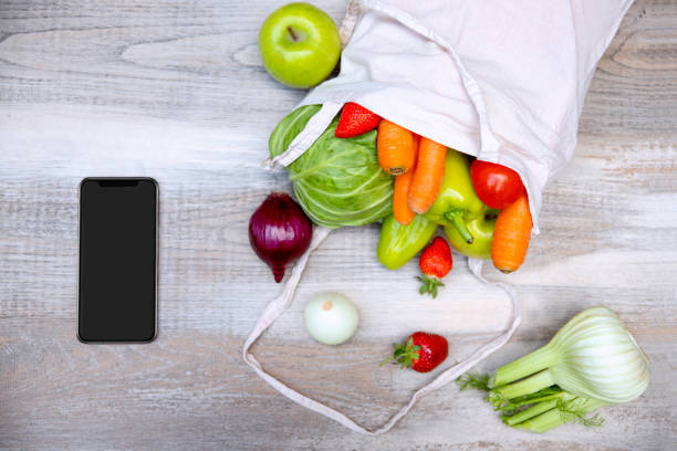 istock Buying fresh fruits online 1319849131