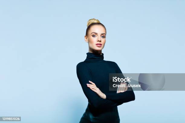 Portrait Of Confident Elegant Woman Stock Photo - Download Image Now - Business, Fashion Designer, Fashion Model