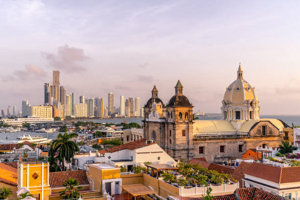 Cartagena Skyline stock photo