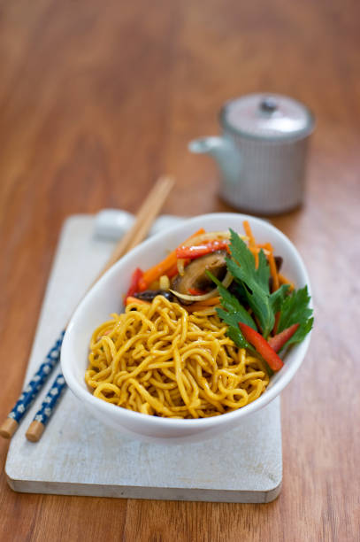istock Javanese noodles with meatballs and eggs - bakmi jawa 1319855252