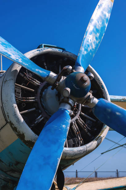 istock Propeller of an old plane 1319857029