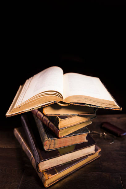 istock Stack of Antique Hardcover Books 1319858539
