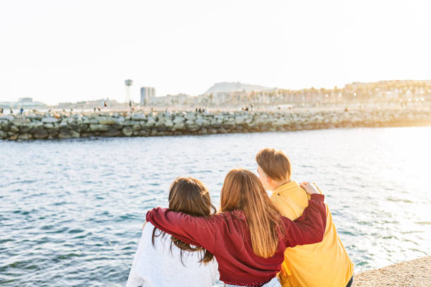 istock Young friends having fun and laughing 1319860131