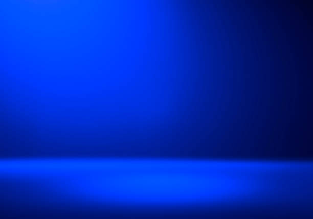 istock 3D Illustration. Festive blue background for product placement 1319867703