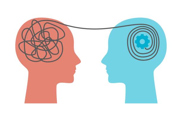 Ilustración de Salud Mental Concepto De Sesión De Psicoterapia Dos Humanos Terapeuta De Silueta De Cabeza Y Paciente y más Vectores Libres de Derechos de Empatía - iStock Ilustración de Salud Mental Concepto De Sesión De Psicoterapia Dos Humanos Terapeuta De Silueta De Cabeza Y Paciente y más Vectores Libres de Derechos de Empatía - iStock