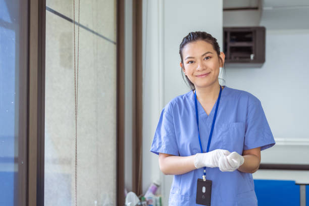 istock A portrait of a friendly smiling nurse 1319877921