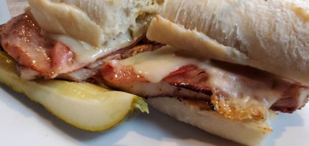Cuban sandwich stock photo