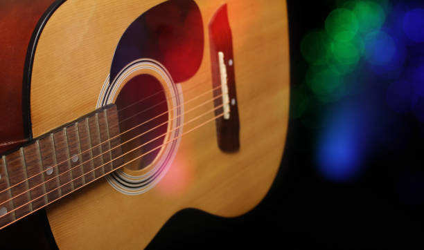 istock Close up of Classic Acoustic Guitar 1319894721