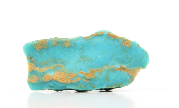 istock Rock Mineral Isolated on White Turquoise 1319895308