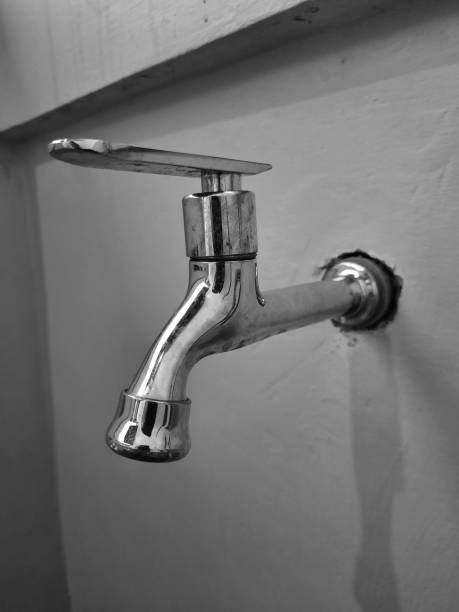 istock Black and white water faucet 1319901429