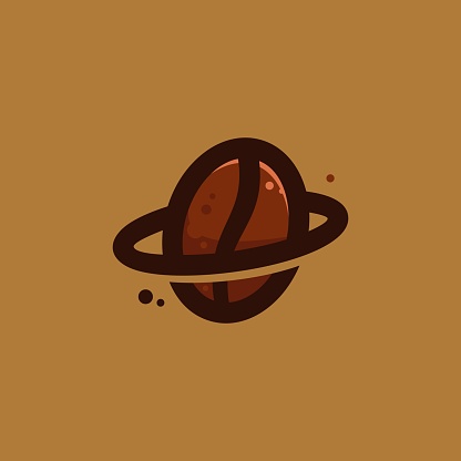 Vector Illustration Coffee Simple Mascot Cartoon Style.