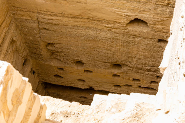 istock Ruins from building near pyramid of Djoser 1319904011