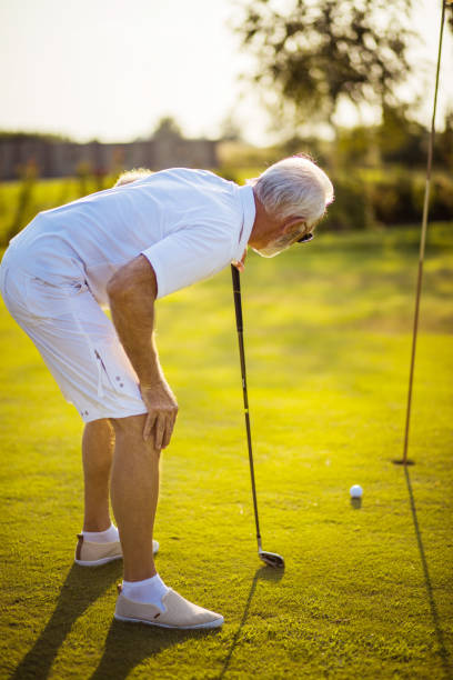 istock Senior man playing golf. Weekend activities. 1319913001