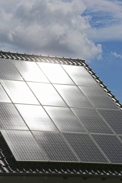 istock Single family house with solar system or photovoltaic system 1319913238